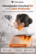 Masajeador Cervical 5D con Calor Profundo - Techora