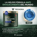 NAD+ Complex con Resveratrol | Energía Celular Avanzada - Techora