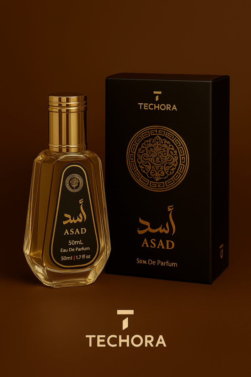 Lattafa Assad Black 50ML – Eau de Parfum para Hombre - Techora