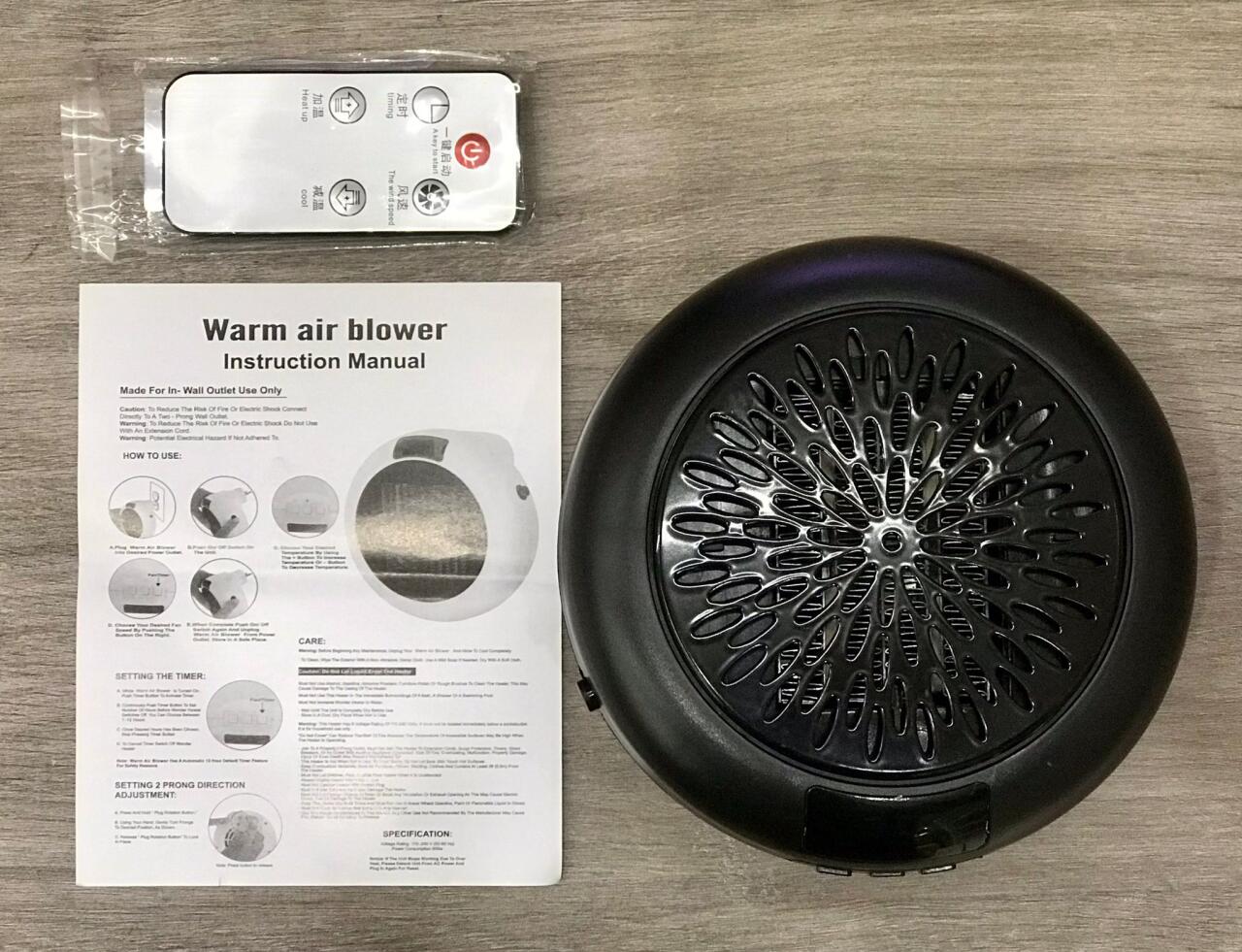 Calefactor Portátil 900W – Calor en 3 Segundos, Silencioso y de Bajo Consumo - Techora